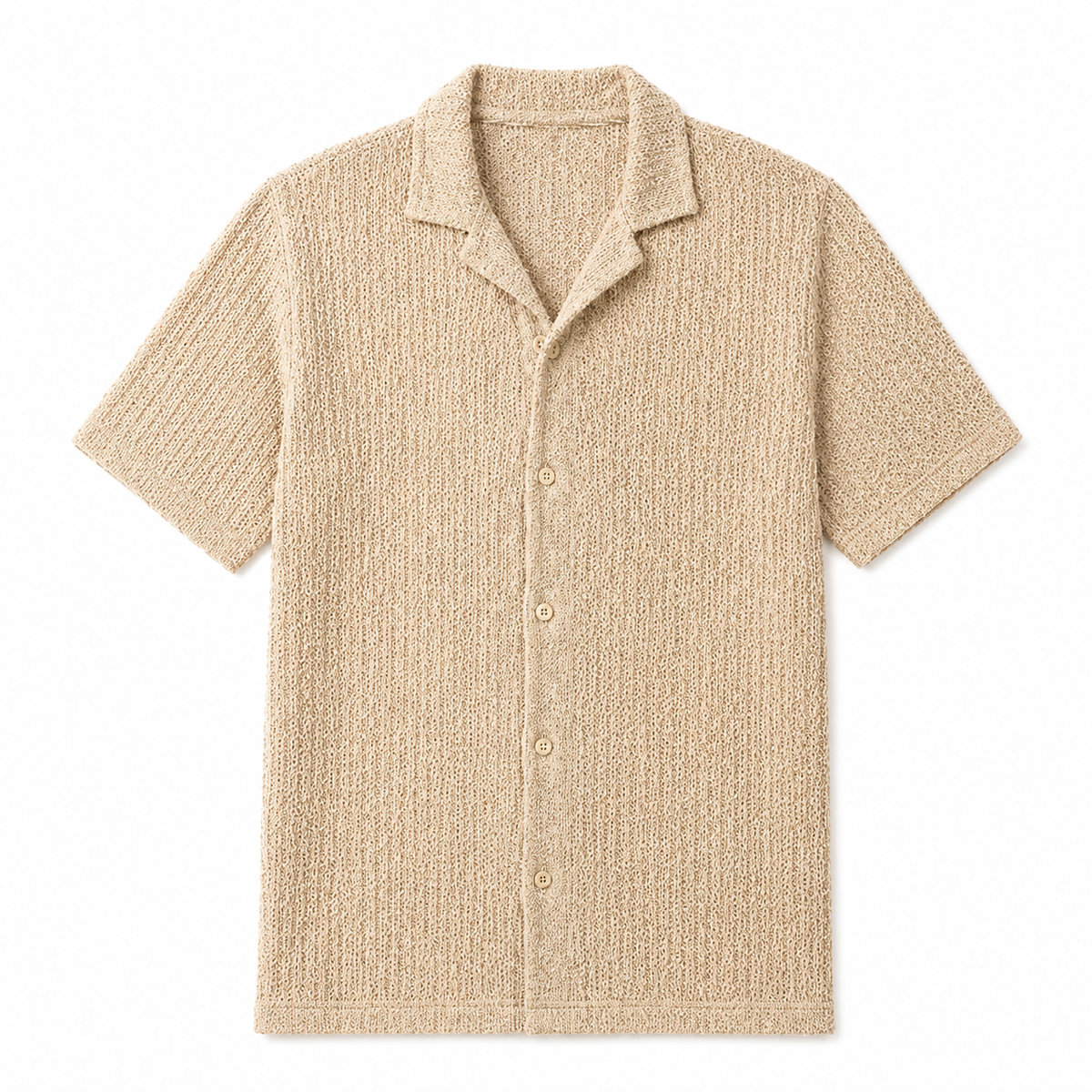 Capri Strickhemd mit Struktur