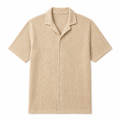 Capri Strickhemd mit Struktur
