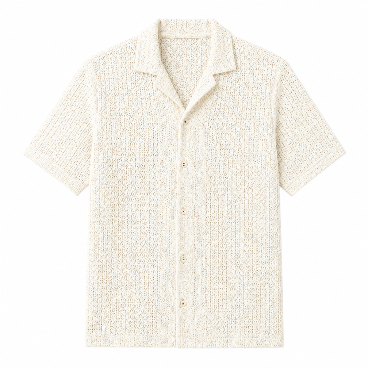 Capri Strickhemd mit Struktur
