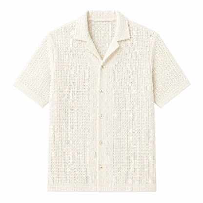 Capri Strickhemd mit Struktur