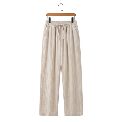 Positano Leinenhose mit Kordelzug