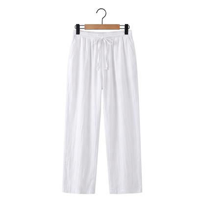 Positano Leinenhose mit Kordelzug