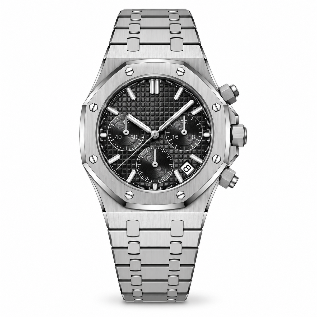 Leon Edelstahl-Chronograph